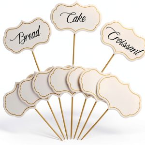 Funactu Cheese Markers Premium Bamboo DIY Food Labels Party-0