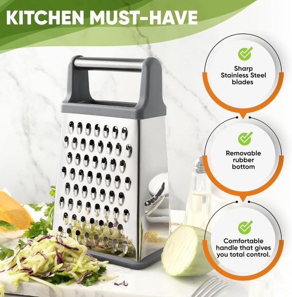 Spring Chef Stainless Cheese Grater XL Minimalist-2