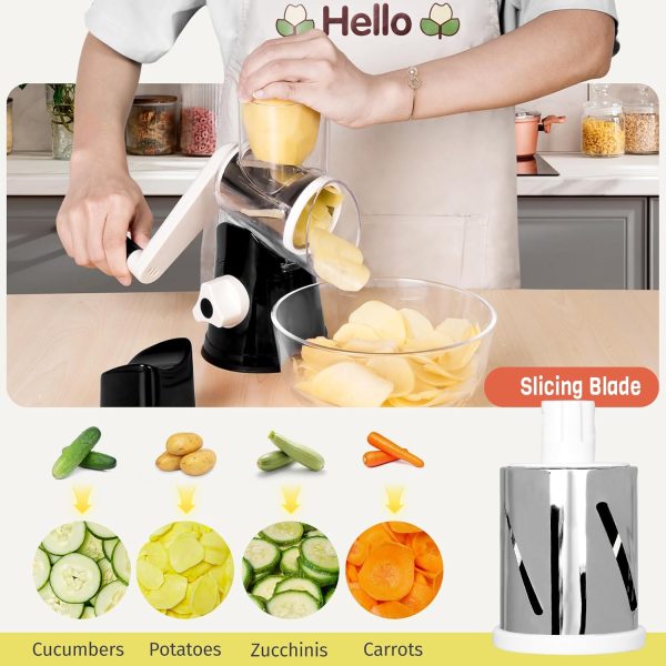 X Home Cheese Grater Stainless Steel Dishwasher Safe Blades-2