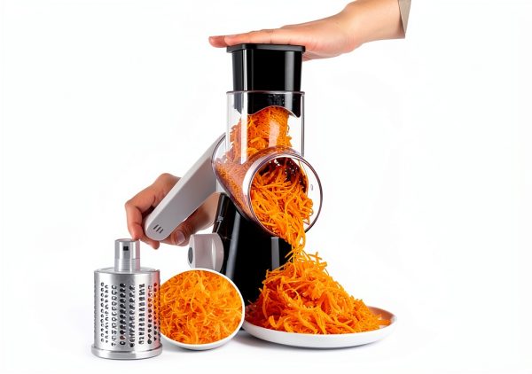 Cambom Cheese Grater Stainless Steel 5 Blades Kitchen Tool-5
