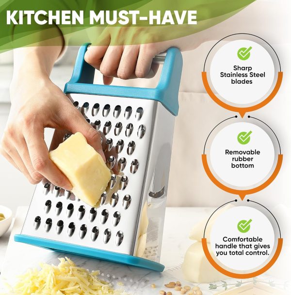 Cheese Grater Spring Chef Stainless Steel XL-2