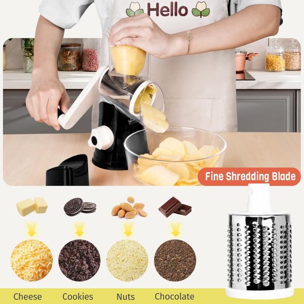 X Home Cheese Grater Stainless Steel Dishwasher Safe Blades-4