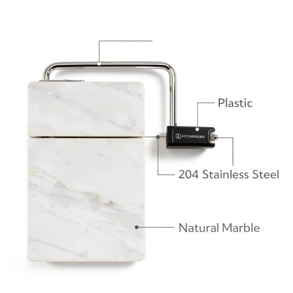 KITCHENDAO Marble Cheese Slicer Adjustable Stainless Steel-2