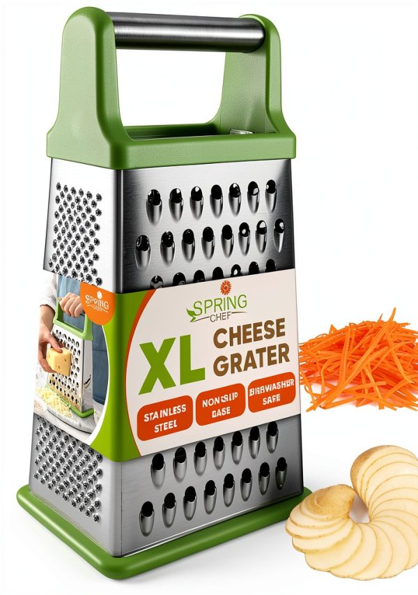 Steel Cheese Grater Spring Chef Minimalist-0