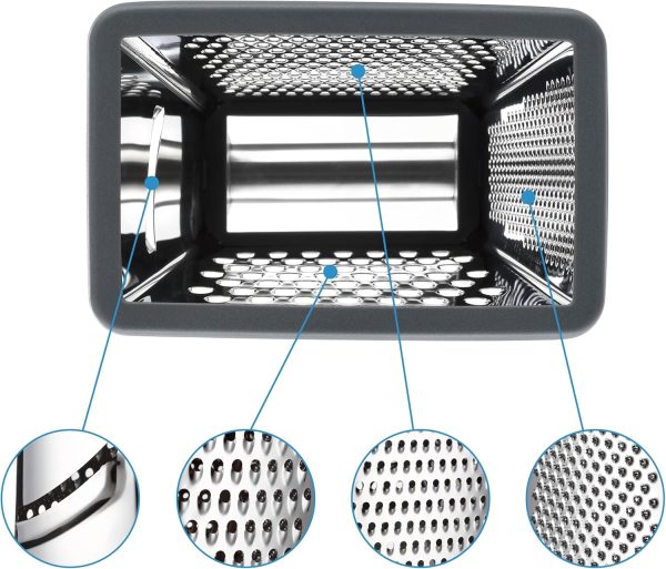 Spring Chef Stainless Cheese Grater XL Minimalist-8