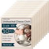 VONLUNK Unbleached Cotton Cheesecloth Kitchen Strainer 10-0