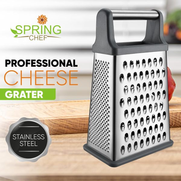 Spring Chef Stainless Cheese Grater XL Minimalist-1