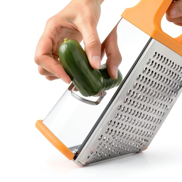 Spring Chef Cheese Grater Stainless Steel 4 Sided Kitchen-5