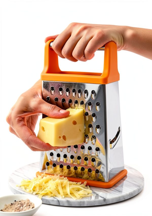 Spring Chef Cheese Grater Stainless Steel 4 Sided Kitchen-2