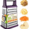 Spring Chef 4-Sided Cheese Grater Stainless Steel Kitchen-0