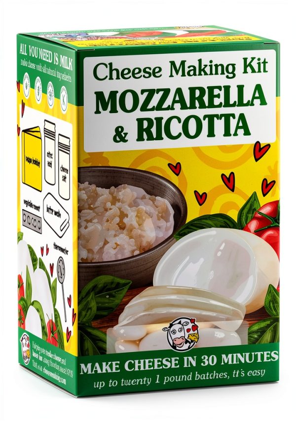 New England Cheesemaking Kit Mozzarella 30 Minutes Family-0