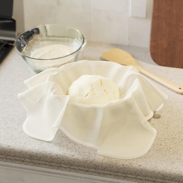 VONLUNK Cheesecloth Unbleached Cotton Kitchen Strainer-3