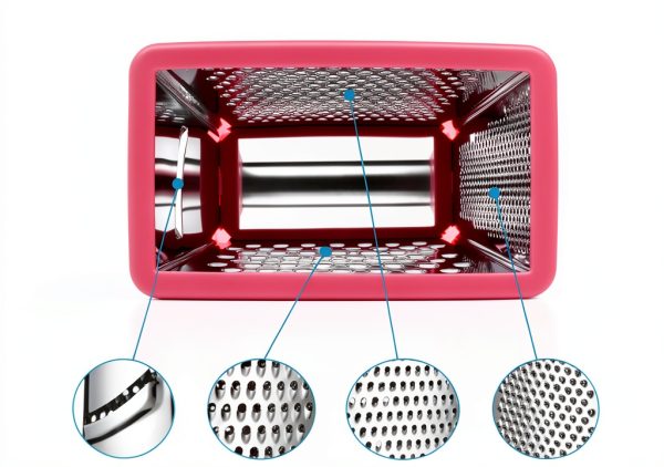 Spring Chef Cheese Grater Stainless Steel 4 Sided Design-8