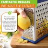 Spring Chef 4-Sided Stainless Steel Cheese Grater-6