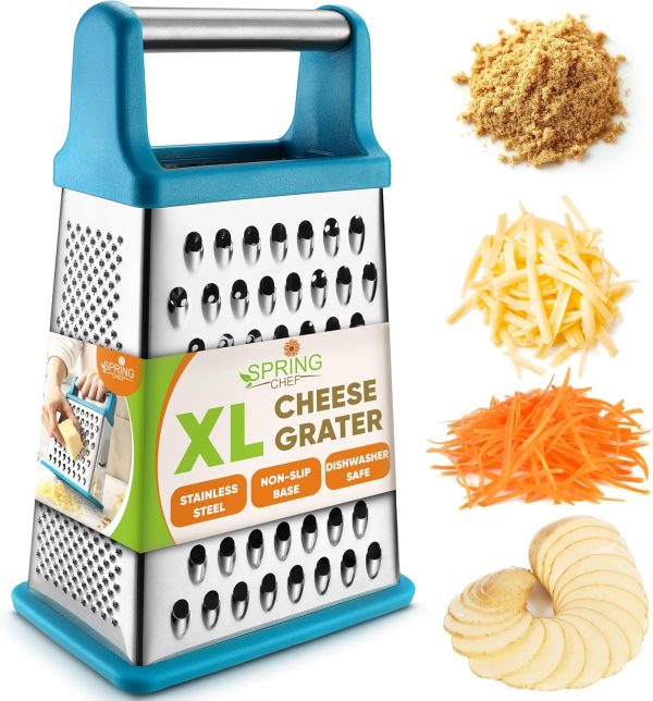 Cheese Grater Spring Chef Stainless Steel XL-0