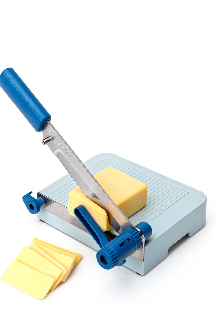 'KITCHENDAO Cheese Slicer in use on a kitchen counter'