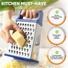 Spring Chef 4-Sided Stainless Steel Cheese Grater-2