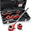 Ridgid Red Pipe Threading Ratchet 150 Ft Lb Hand-4