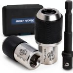 Adjustable Tap Socket Set Bestwork Chrome Steel-0