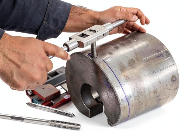 Tap and Die Set BCWKKSX03 Wakuka Hand Powered Steel Alloy Kit-3