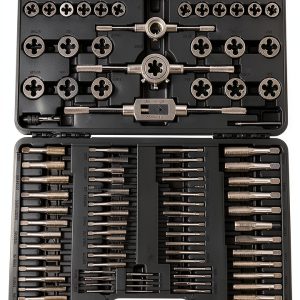 VEVOR Tap and Die Set 110PC Metric Hardened Steel with Portable Case-0