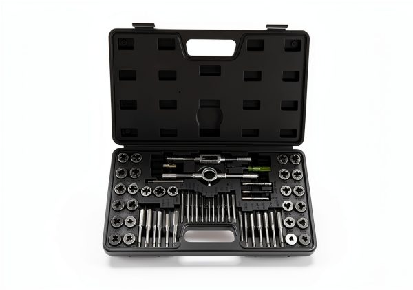 Anfrere Tap Die Set 40pcs Metric & Standard Brass Coated Kit-4
