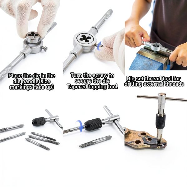 Anfrere 40pcs Metric and Standard Thread Tap Set Hardened Steel CNC-2