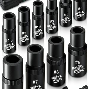 Tap Driver Socket Set Bestwork BS2220 Black Chrome Vanadium Steel-0