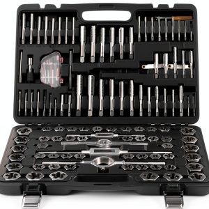 VEVOR 116-Piece Tap and Die Set Hardened Steel Precision Tool Kit-0