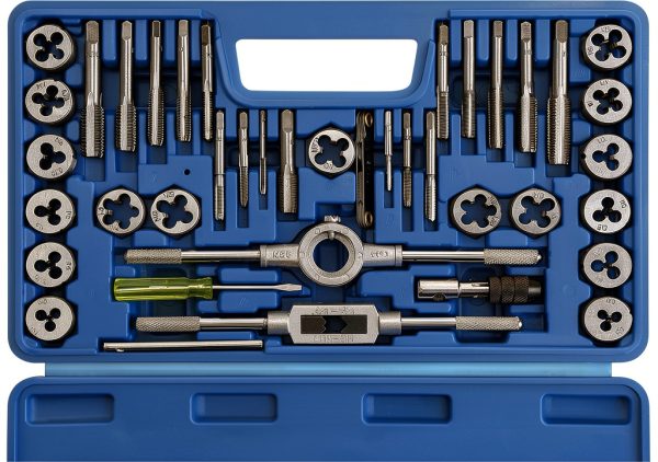 Anfrere 40pcs Metric and Standard Thread Tap Set Hardened Steel CNC-0