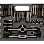 Anfrere Tap Die Set 40pcs Metric & Standard Brass Coated Kit-0