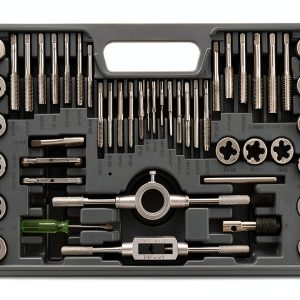 Anfrere Tap Die Set 40pcs Metric & Standard Brass Coated Kit-0