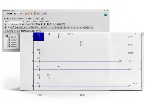 PLC Programmable Logic Controller 12DC Inputs, 8 Relay Outputs, 24VDC, USB Interface, Power Supply-1
