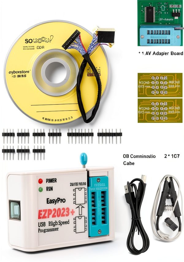 EZP2023+ Programmer by Irfora High Speed USB 2.0 Set D Multicolor-3