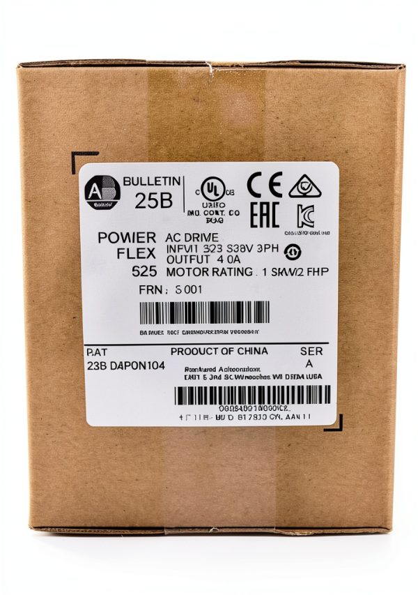 PowerFlex 525 AC Drive 1.5KW 2Hp VFD 25BD4P0N104 Sealed Box by DNSJB-2